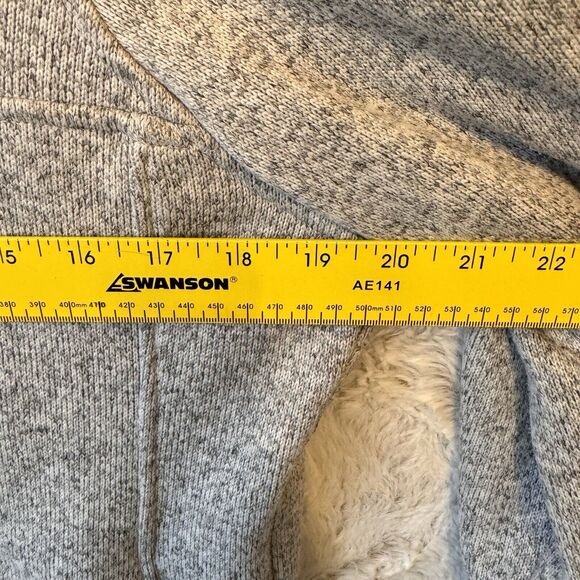 L.L. Bean Sweater Sweatshirt Women’s Small Fleece Pullover Pewter Heather Gray - Picture 9 of 10